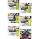 KIT Fatiador de Legumes 22 em 1 Cortador Ralador Picador Multifuncional Cozinha De Verduras/frutas