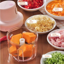 Mini Processador Elétrico de Alimentos Portátil com 3 lâminas de aço inox USB 250 ml 110v 220vBivolt