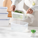 Kit 3 Potes Organizadores Geladeira Para Alimentos Vegetais Cozinha Moderna Uso Microonda