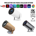 Projetor 4K Portátil HY300 Magcubic – Transforme Qualquer Parede em um Cinema de Até 150”